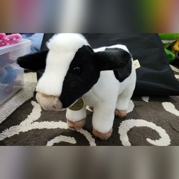 miyoni | Toys | Holstein Cow Calf Plush Aurora By Miyoni Tots Handmade ...